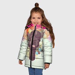 Куртка зимняя для девочки Magic New Year, цвет: 3D-светло-серый — фото 2