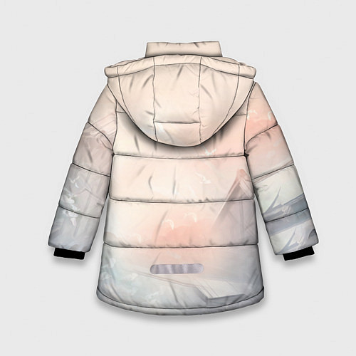 Зимняя куртка для девочки GENSHIN IMPACT Zhongli / 3D-Светло-серый – фото 2
