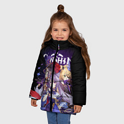 Куртка зимняя для девочки GENSHIN IMPACT, цвет: 3D-черный — фото 2