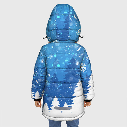 Зимняя куртка для девочки Brawl Stars Эдгар / 3D-Черный – фото 4