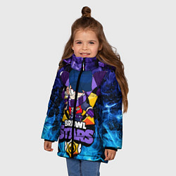 Куртка зимняя для девочки BRAWL STARS EDGAR, цвет: 3D-красный — фото 2