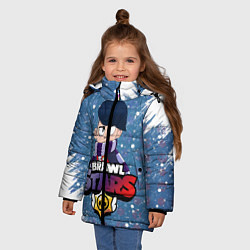 Куртка зимняя для девочки Brawl Stars Edgar, цвет: 3D-черный — фото 2