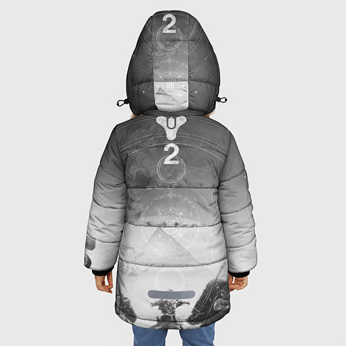 Зимняя куртка для девочки DESTINY / 3D-Красный – фото 4