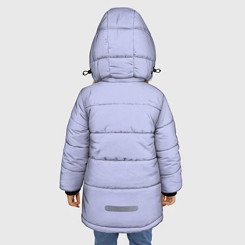 Зимняя куртка для девочки Магический аксолотль / 3D-Черный – фото 4