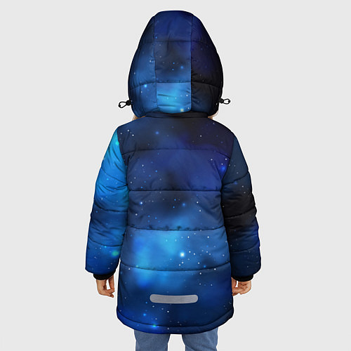 Зимняя куртка для девочки С ветерком / 3D-Черный – фото 4