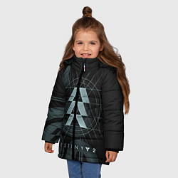 Куртка зимняя для девочки DESTINY, HUNTER, цвет: 3D-светло-серый — фото 2