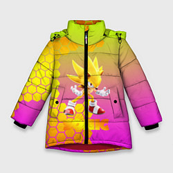 Куртка зимняя для девочки SONIC, цвет: 3D-красный