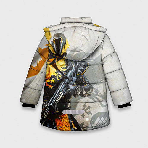 Зимняя куртка для девочки DESTINY, WARLOCK / 3D-Светло-серый – фото 2