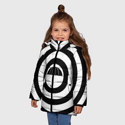 Куртка зимняя для девочки Узор Академия Амбрелла, цвет: 3D-светло-серый — фото 2