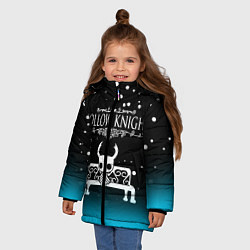 Куртка зимняя для девочки HOLLOW KNIGHT, цвет: 3D-черный — фото 2