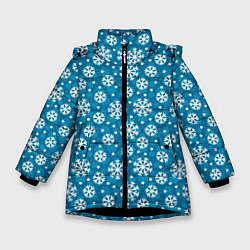 Зимняя куртка для девочки Снежинки