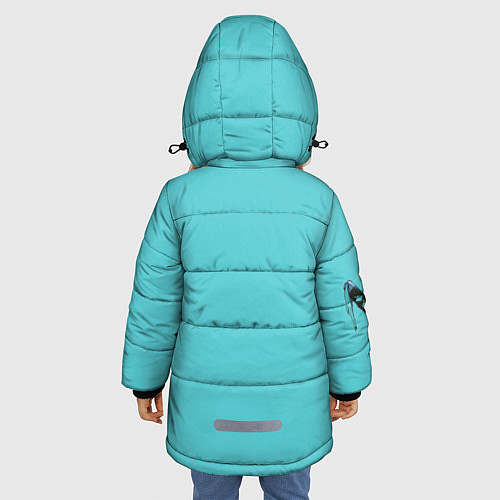 Зимняя куртка для девочки Самурай / 3D-Черный – фото 4