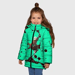 Куртка зимняя для девочки Undertale, цвет: 3D-черный — фото 2