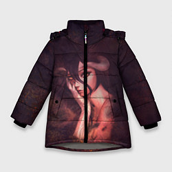 Куртка зимняя для девочки Альбедо, цвет: 3D-светло-серый