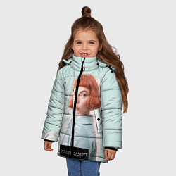 Куртка зимняя для девочки Queens Gambit Ход Королевы, цвет: 3D-черный — фото 2