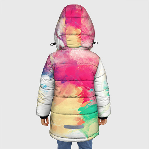 Зимняя куртка для девочки Love / 3D-Черный – фото 4