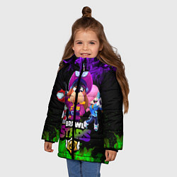 Куртка зимняя для девочки Brawl Stars the StarrForce, цвет: 3D-черный — фото 2