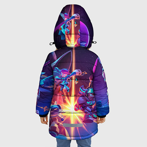 Зимняя куртка для девочки StarrForce / 3D-Черный – фото 4