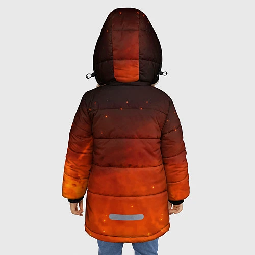 Зимняя куртка для девочки Доктор Стоун / 3D-Черный – фото 4