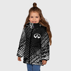 Куртка зимняя для девочки Infiniti, цвет: 3D-светло-серый — фото 2