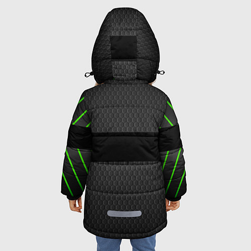 Зимняя куртка для девочки PORSCHE ПОРШ / 3D-Черный – фото 4