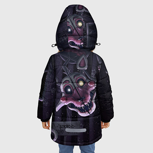 Зимняя куртка для девочки Фантайм Фокси / 3D-Черный – фото 4
