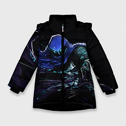 Куртка зимняя для девочки Omen, цвет: 3D-черный