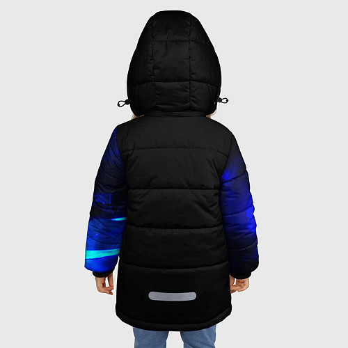 Зимняя куртка для девочки Валорант / 3D-Черный – фото 4