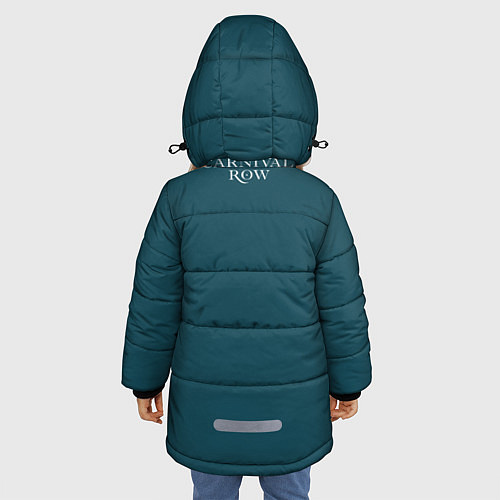 Зимняя куртка для девочки Карнивал Роу - Carnival Row / 3D-Черный – фото 4