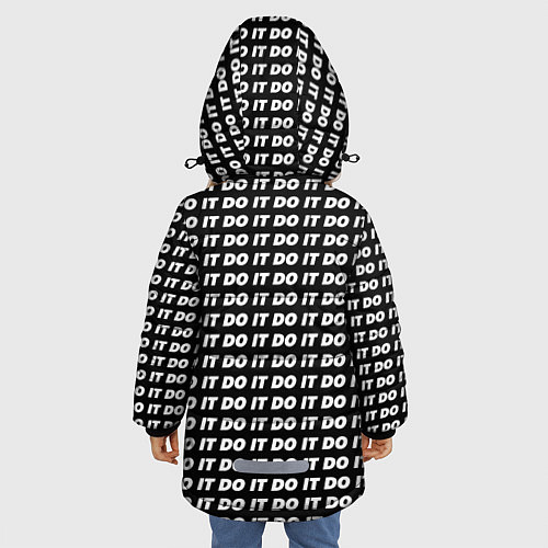 Зимняя куртка для девочки Люцик / 3D-Черный – фото 4