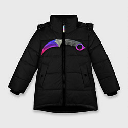 Зимняя куртка для девочки Counter-Strike - сапфировый Керамбит