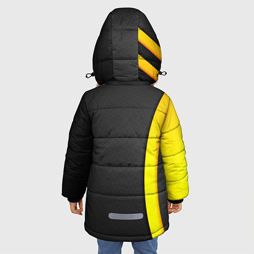 Зимняя куртка для девочки Half Life / 3D-Черный – фото 4