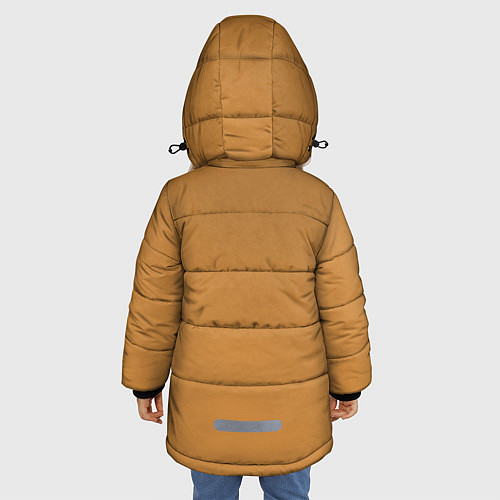 Зимняя куртка для девочки Тигр / 3D-Черный – фото 4