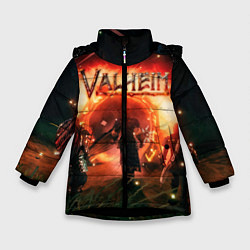 Куртка зимняя для девочки Valheim, цвет: 3D-черный
