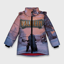 Куртка зимняя для девочки Valheim, цвет: 3D-красный