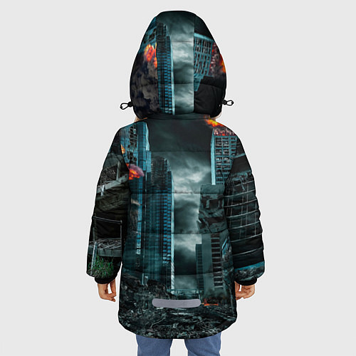 Зимняя куртка для девочки Metro Exodus / 3D-Черный – фото 4