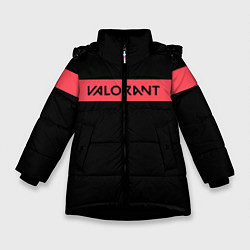 Куртка зимняя для девочки VALORANT цвета 3D-черный — фото 1