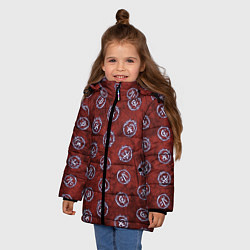 Куртка зимняя для девочки Collapse Энергоудары цвета 3D-черный — фото 2