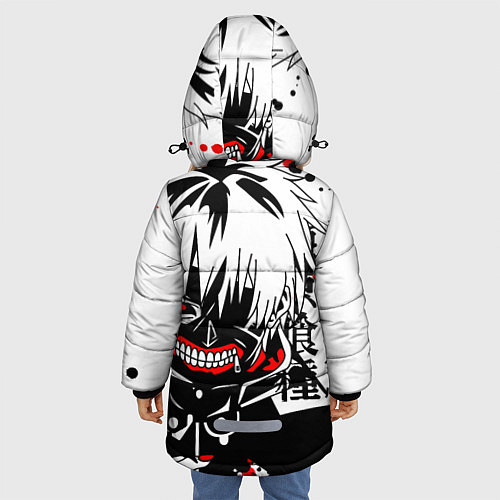 Зимняя куртка для девочки ТОКИЙСКИЙ ГУЛЬ / 3D-Черный – фото 4