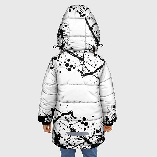 Зимняя куртка для девочки Черный клевер, / 3D-Черный – фото 4
