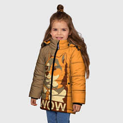 Куртка зимняя для девочки Doge Wow, цвет: 3D-черный — фото 2