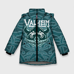 Куртка зимняя для девочки Valheim, цвет: 3D-светло-серый