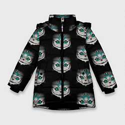 Зимняя куртка для девочки Чеширские котики