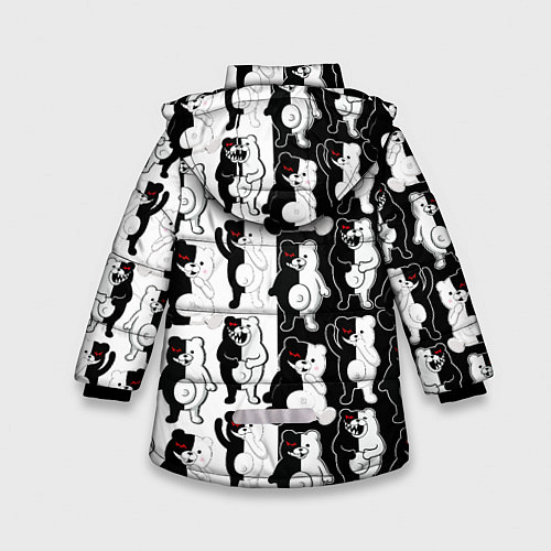 Зимняя куртка для девочки MONOKUMA МОНОКУМА ПАТТЕРН / 3D-Светло-серый – фото 2