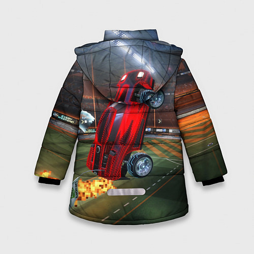 Зимняя куртка для девочки Rocket League / 3D-Светло-серый – фото 2