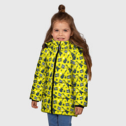 Куртка зимняя для девочки Рок-звезда, цвет: 3D-светло-серый — фото 2