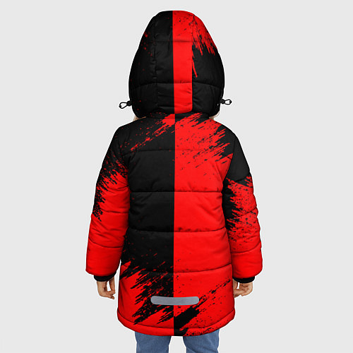 Зимняя куртка для девочки YAMAHA ЯМАХА / 3D-Черный – фото 4