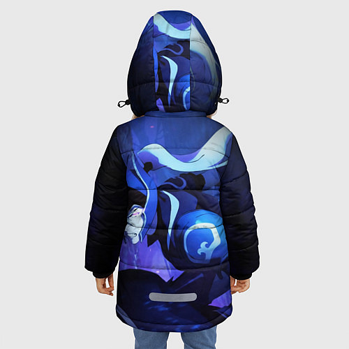 Зимняя куртка для девочки DOTA: Кровь дракона / 3D-Черный – фото 4