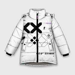 Куртка зимняя для девочки Desert Eagle: Printstream White, цвет: 3D-светло-серый