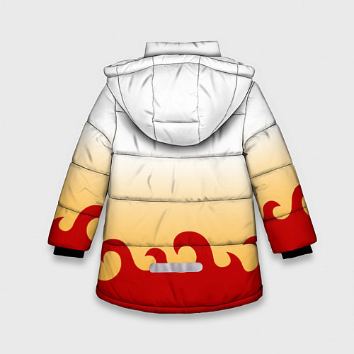 Зимняя куртка для девочки ШИНДЖУРО РЕНГОКУ KNY / 3D-Светло-серый – фото 2